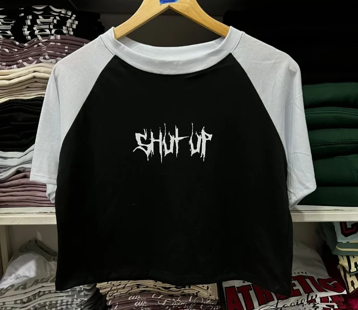 Remeras Mangas Ranglan  Shut Up