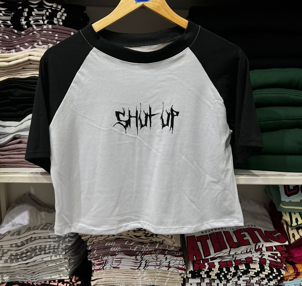 Remeras Mangas Ranglan  Shut Up - Imagen 2