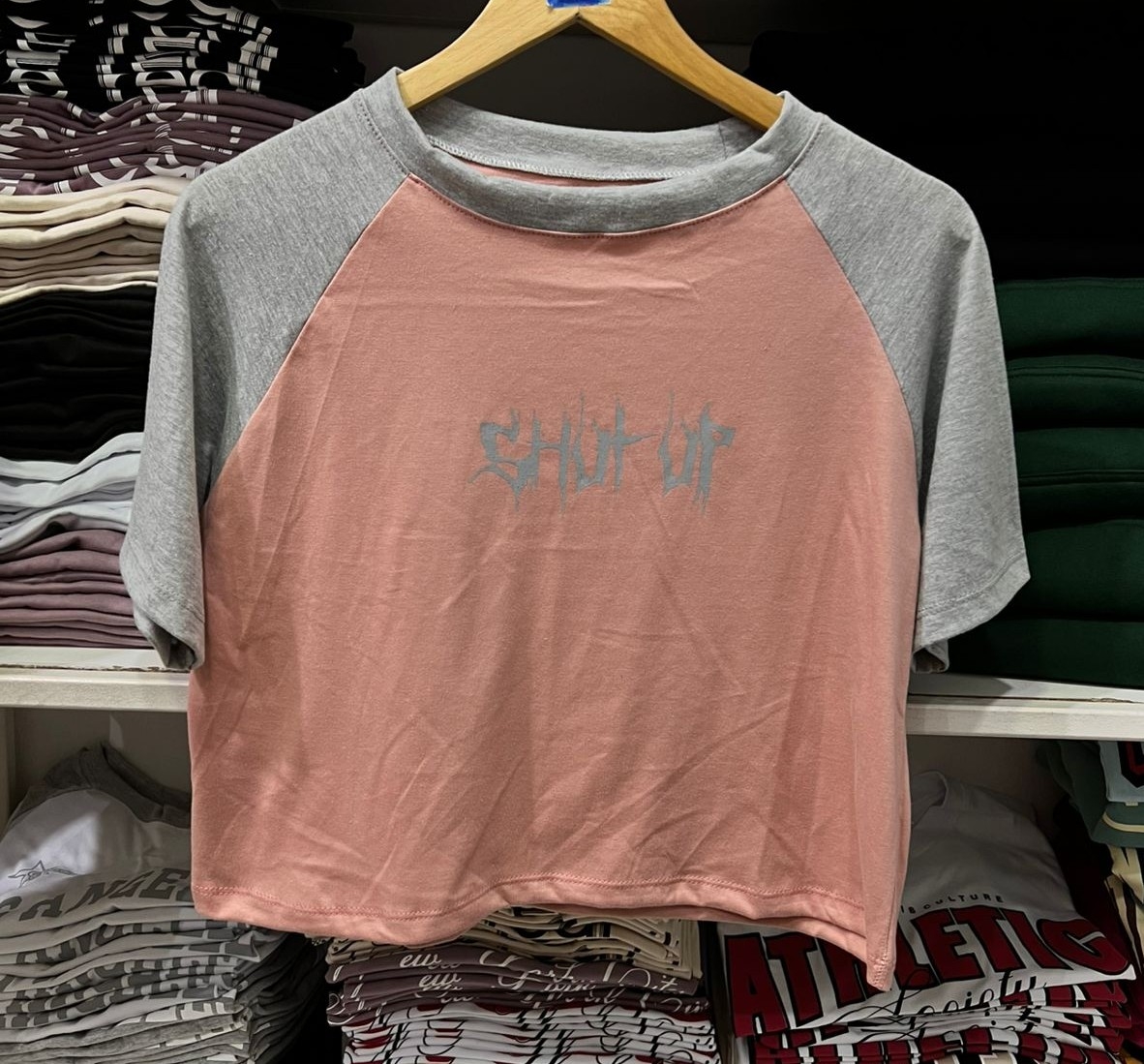 Remeras Mangas Ranglan  Shut Up - Imagen 3