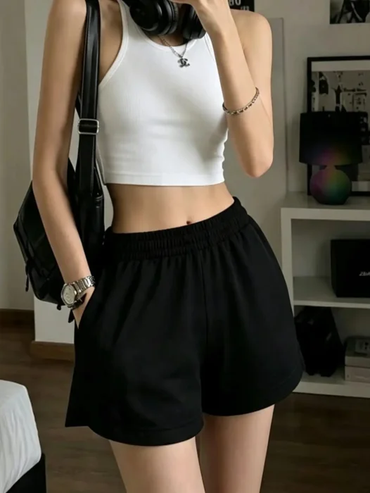251-shorts Talle (s-m / L-xl) -algodon C/lycra