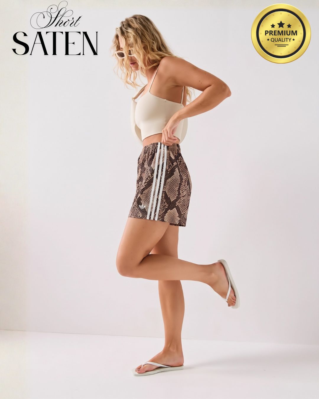 Short Adi Lycra Saten Premium - Beige Snake - SHORT%20SATEN%20(5).jpg