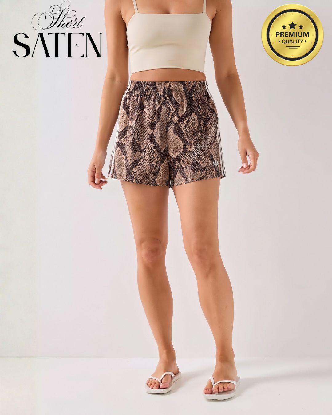 Short Adi Lycra Saten Premium - Beige Snake - SHORT%20SATEN%20(6).jpg