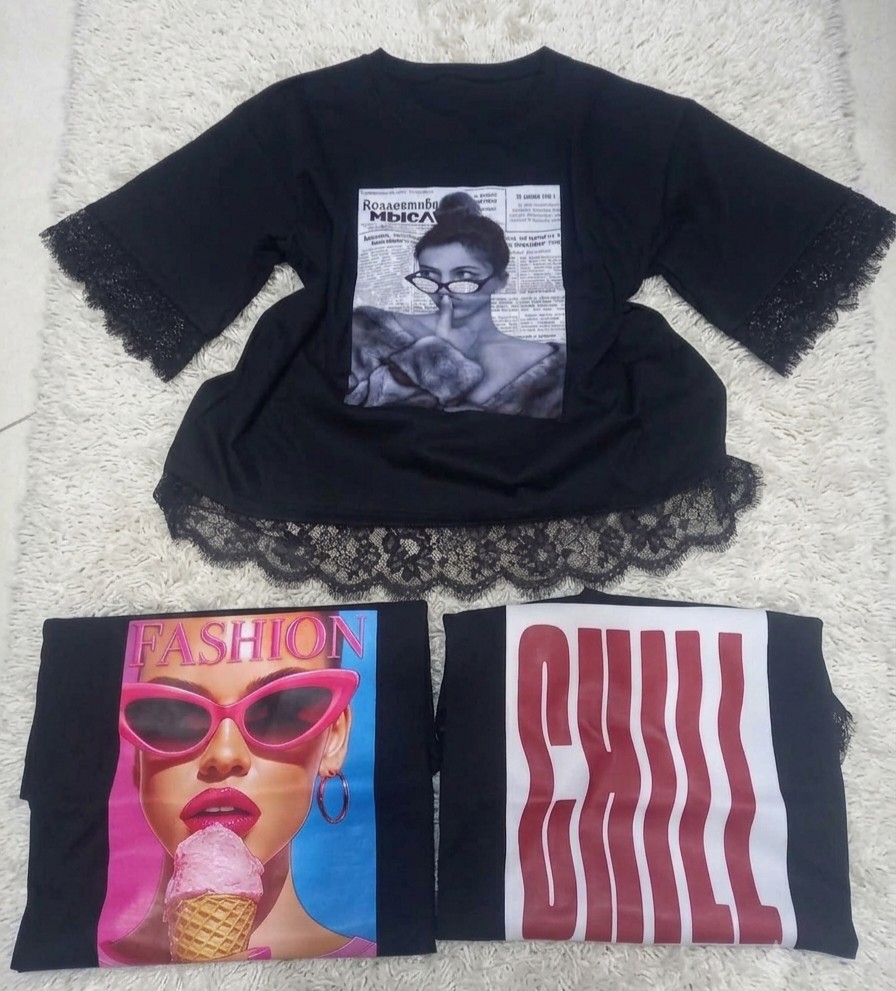 Oversize Puntilla Estampado - Imagen 3