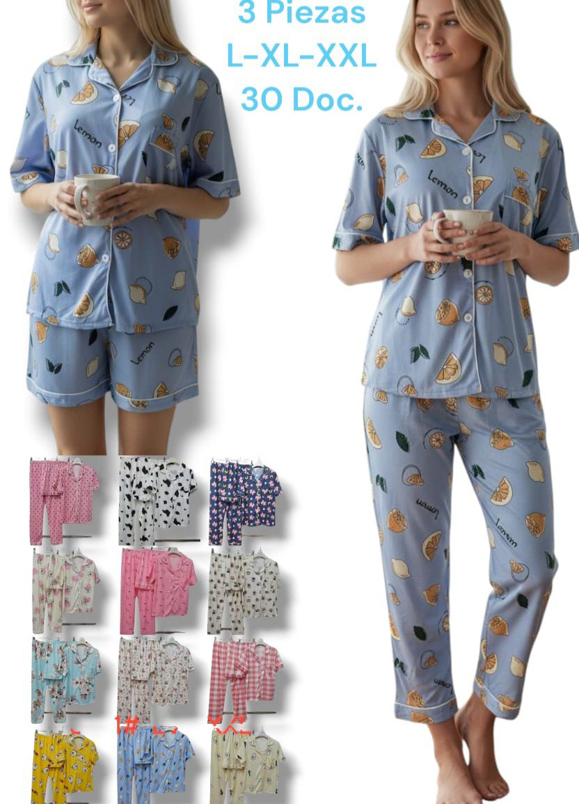 Set Pijama de 3 Piezas - Imagen 3