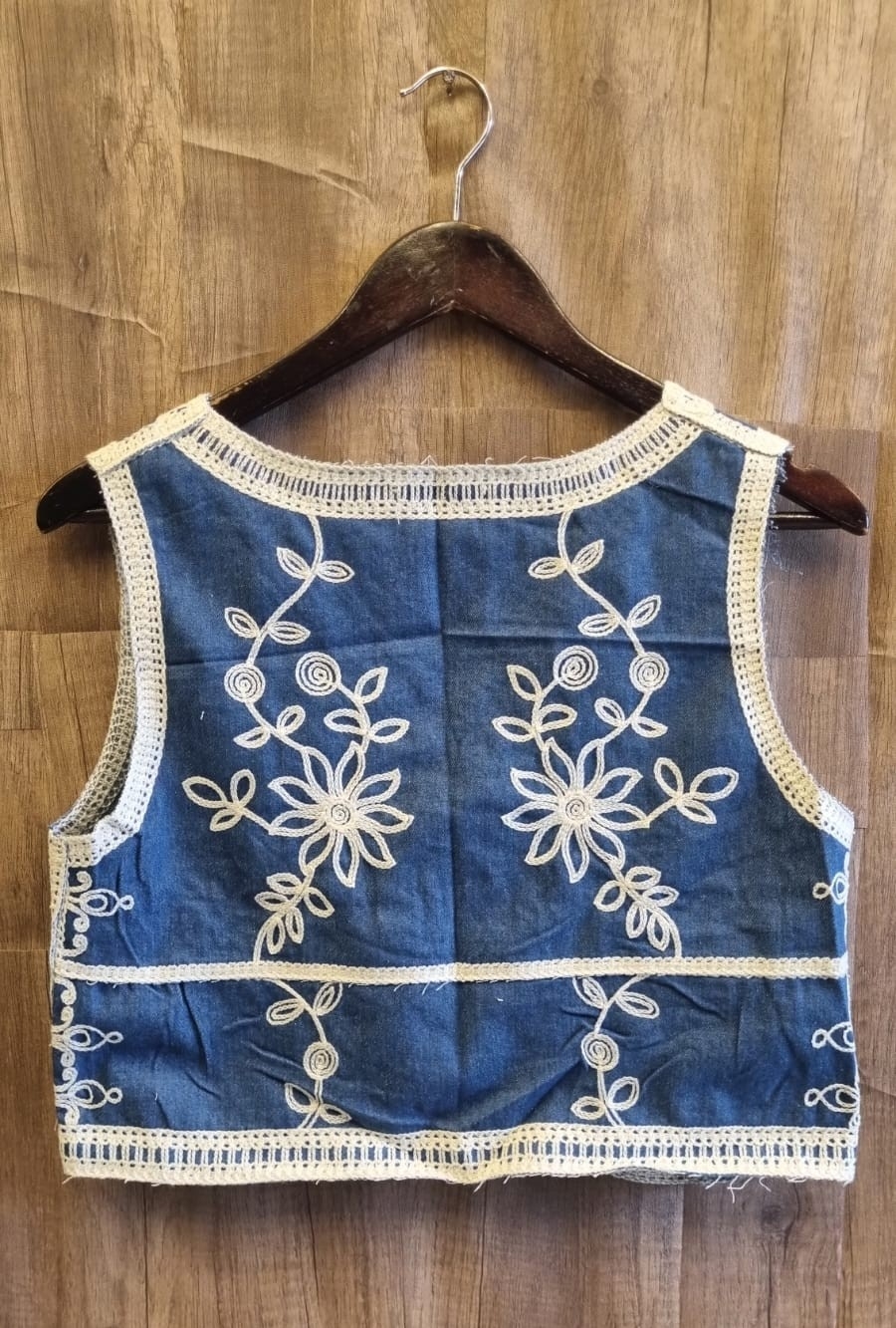 Chaleco Simil Jean Crochet - Imagen 2