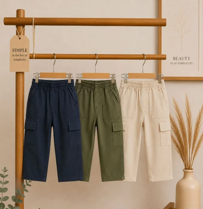 Baggy Cargo Gabardina