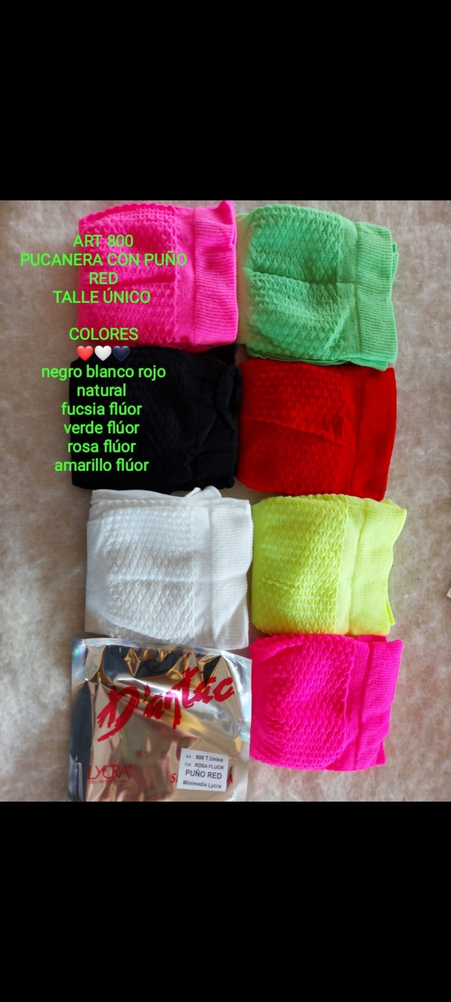 *(art:800)medias Mini Bucaneras Bucaneras C/puño Red Dantac* - Imagen 9