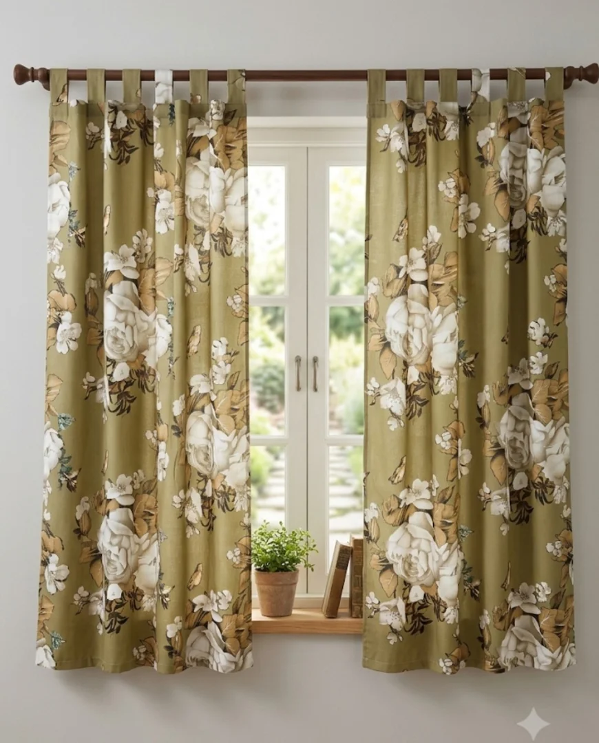 Cortinas Cortas Tropical Mecánico Estampadas - Imagen 2