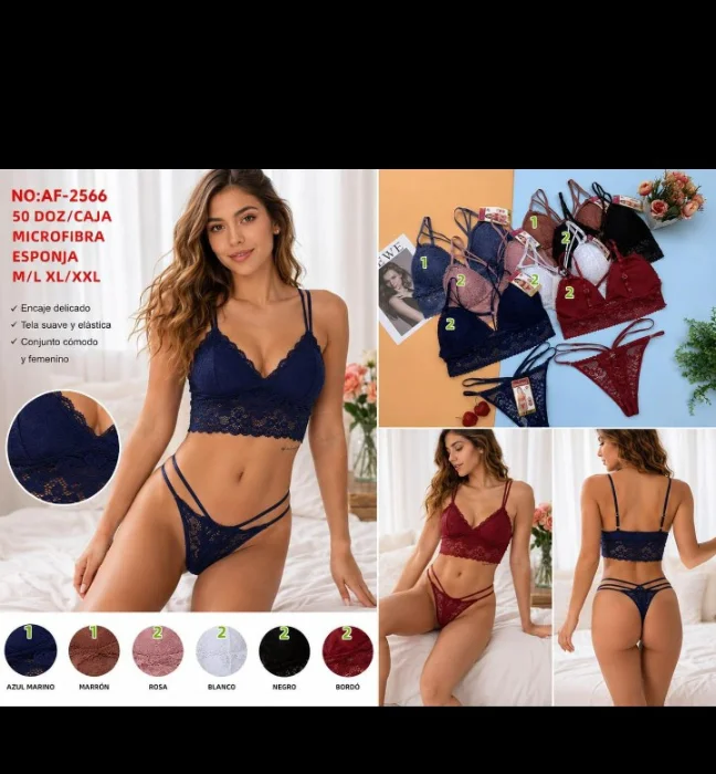 Bralette Encaje Less Doble Tira Art 2566