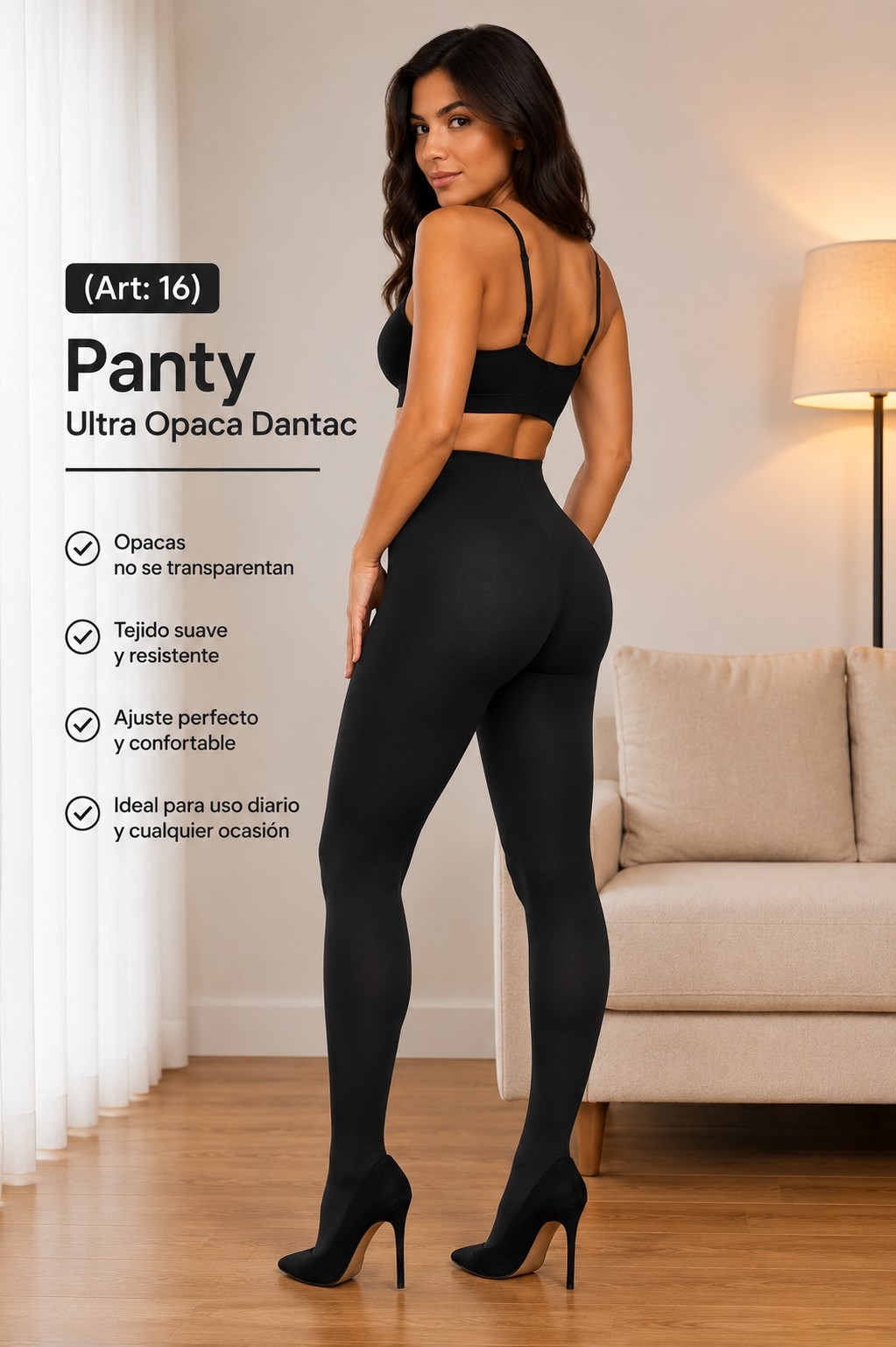 *(art:16) Panty Ultra Opaca Dantac* - Imagen 2