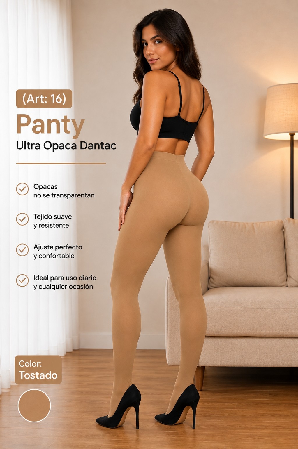 *(art:16) Panty Ultra Opaca Dantac* - Imagen 7