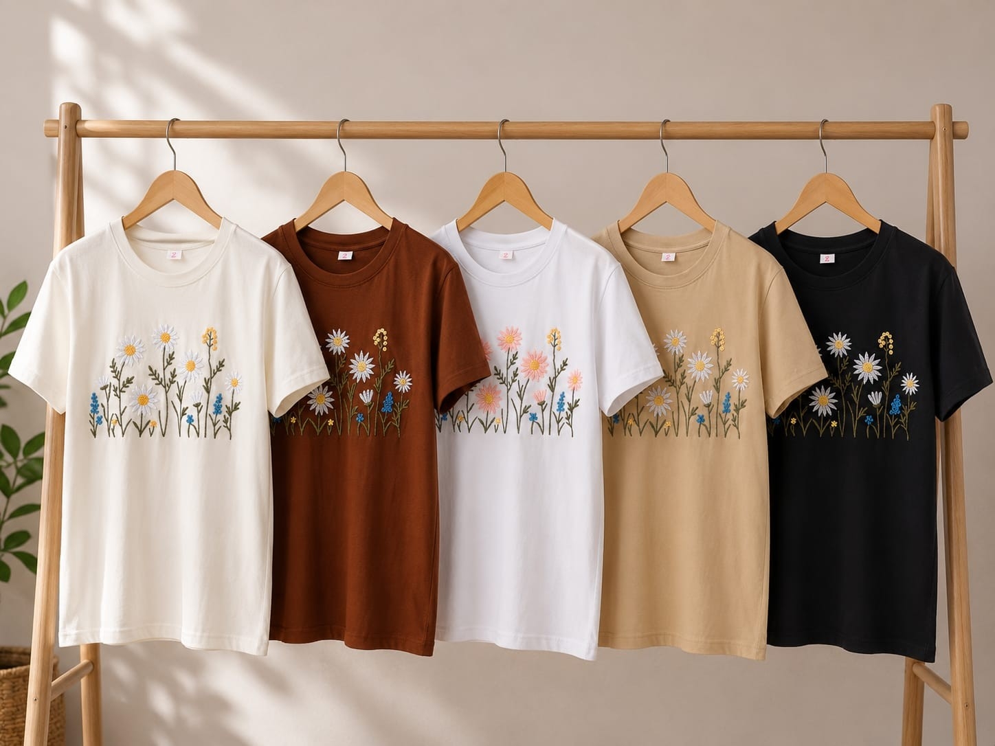 Remeras Bordadas Girasol - Imagen 2