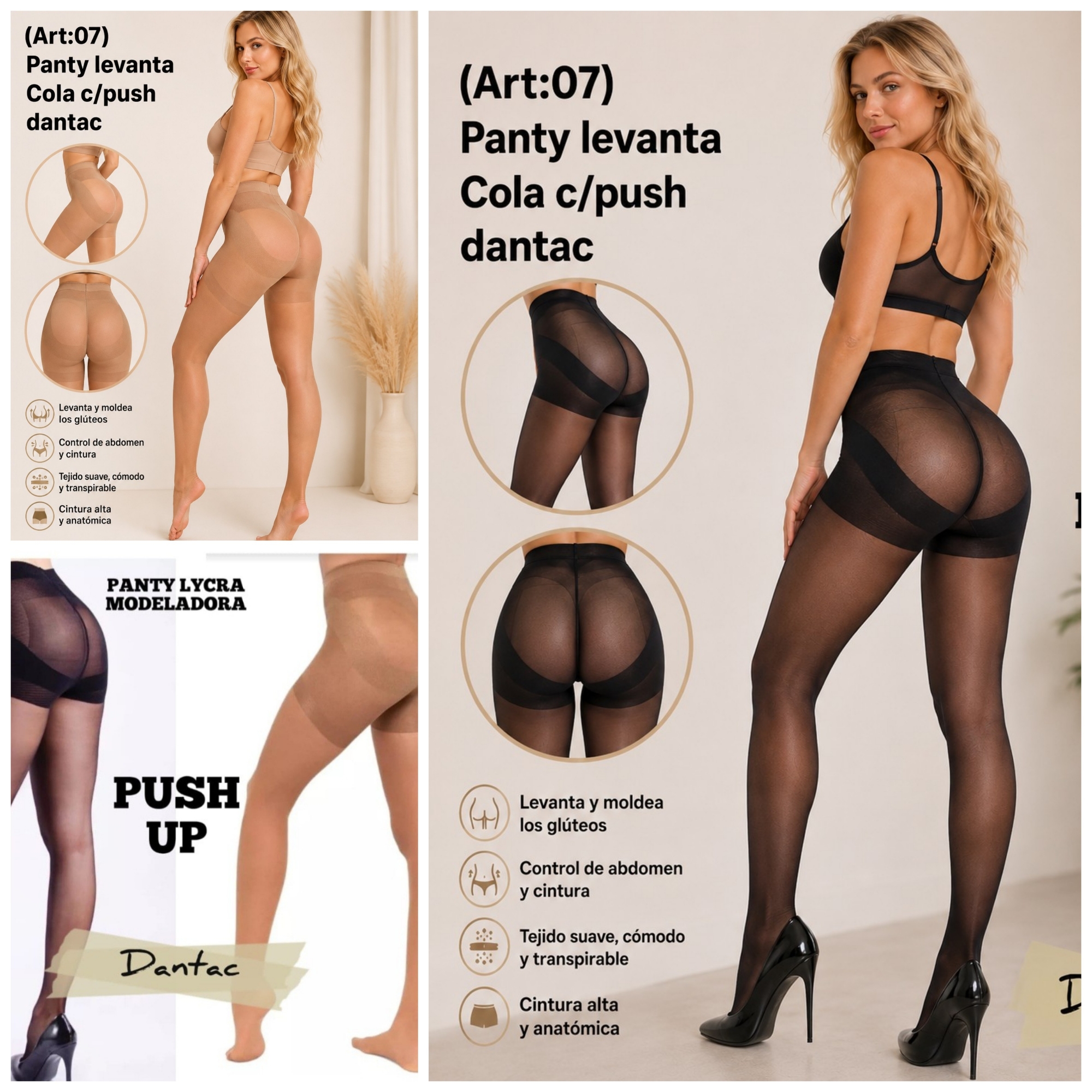 *(art:07) Panty Levanta Cola C/push Dantac* - Imagen 1
