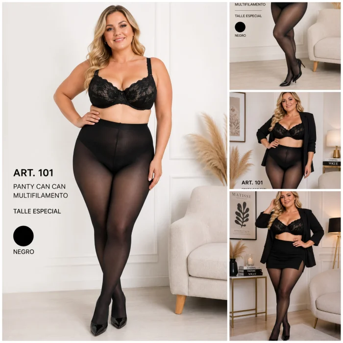 *(art:101) Pantimedias Multifilamento T/especial Dantac*