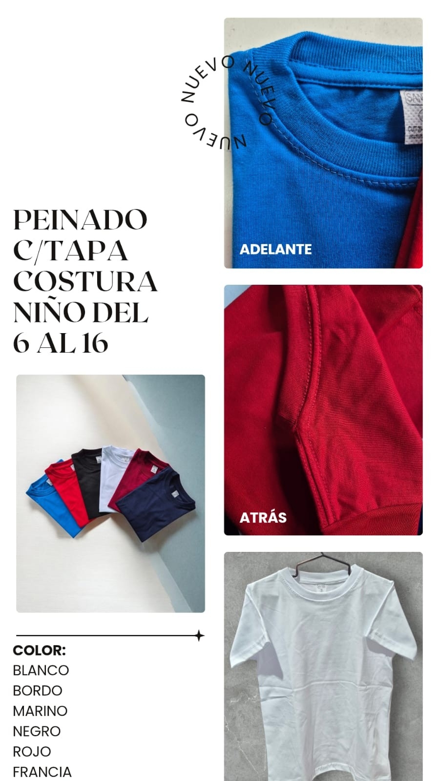 Remeras Algodón Peinado Premium - Imagen 2