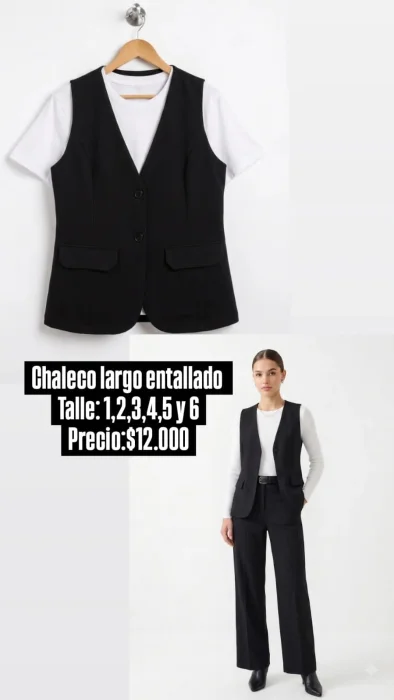 Chaleco  Sastrero Talles  1   al   6