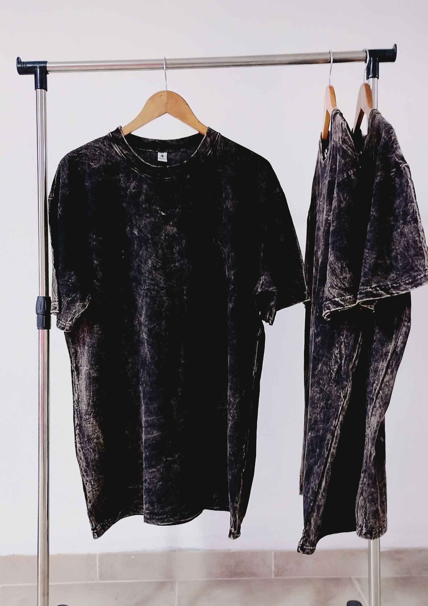 Remeras Nevadas Oversize Lisas - Imagen 2