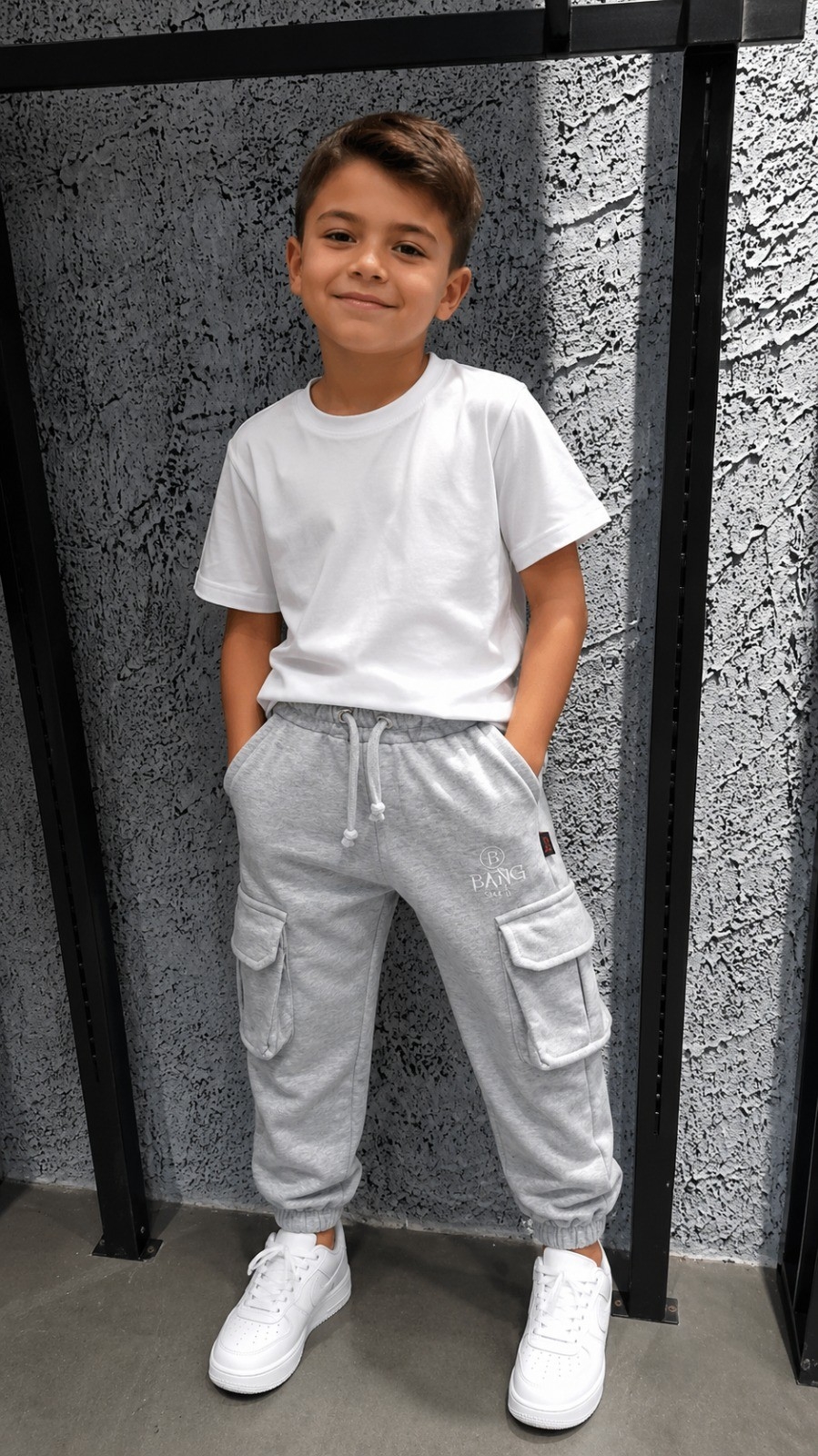 Pantalon Cargo de Niño Algodon Rustico - Imagen 3
