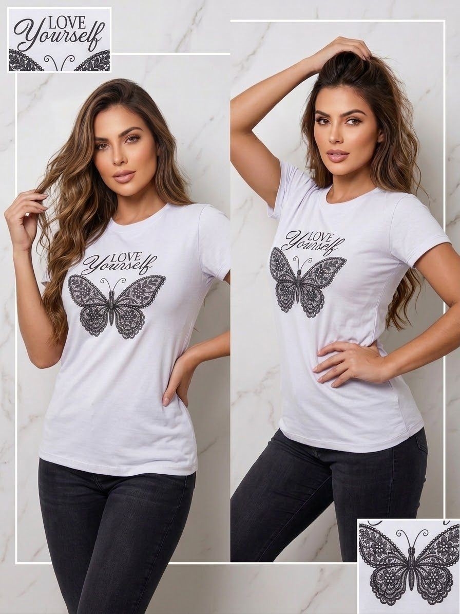 Remera Basica Modal Estampado - Imagen 6