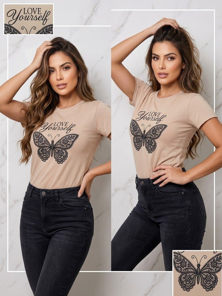 Remera Basica Modal Estampado - Imagen 4