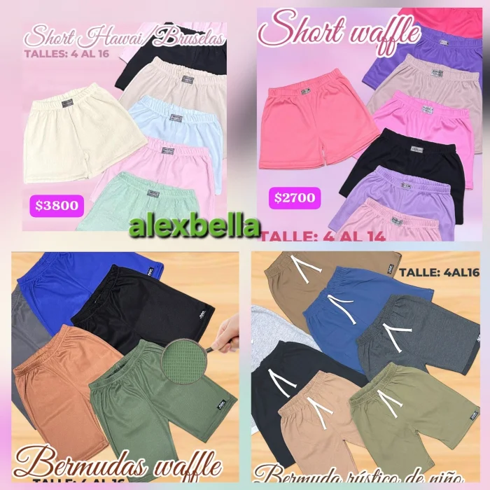 Short de Nena y Bermuda de Niños