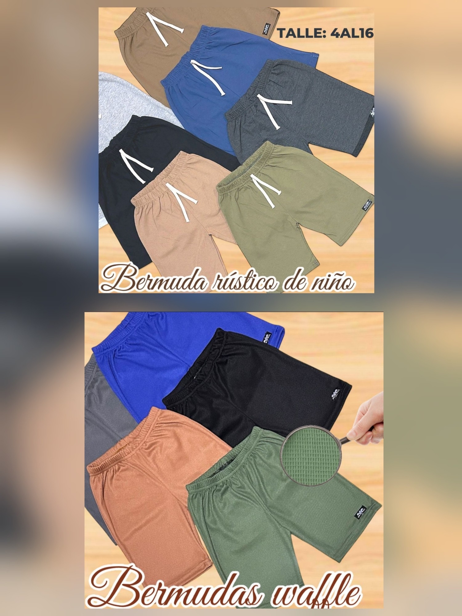 Short de Nena y Bermuda de Niños - Imagen 2