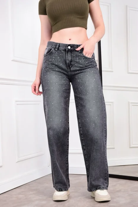 Wide Gris con Strass