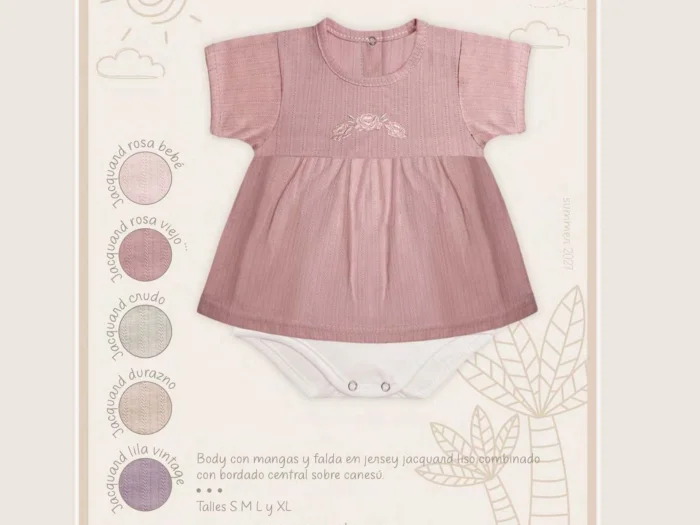 Body Vestido Jersey Jacquard Mini Dreams T.(s-m-l-xl) Art.701