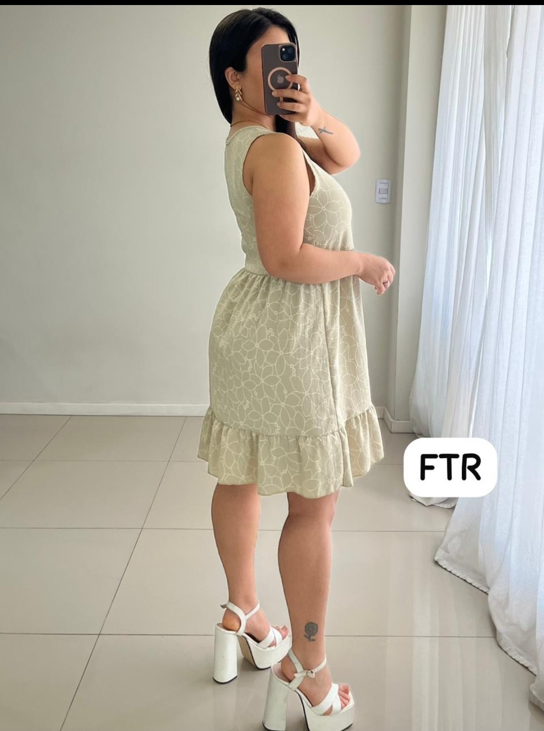 Vestido con Botones Cey Estampado - Imagen 2