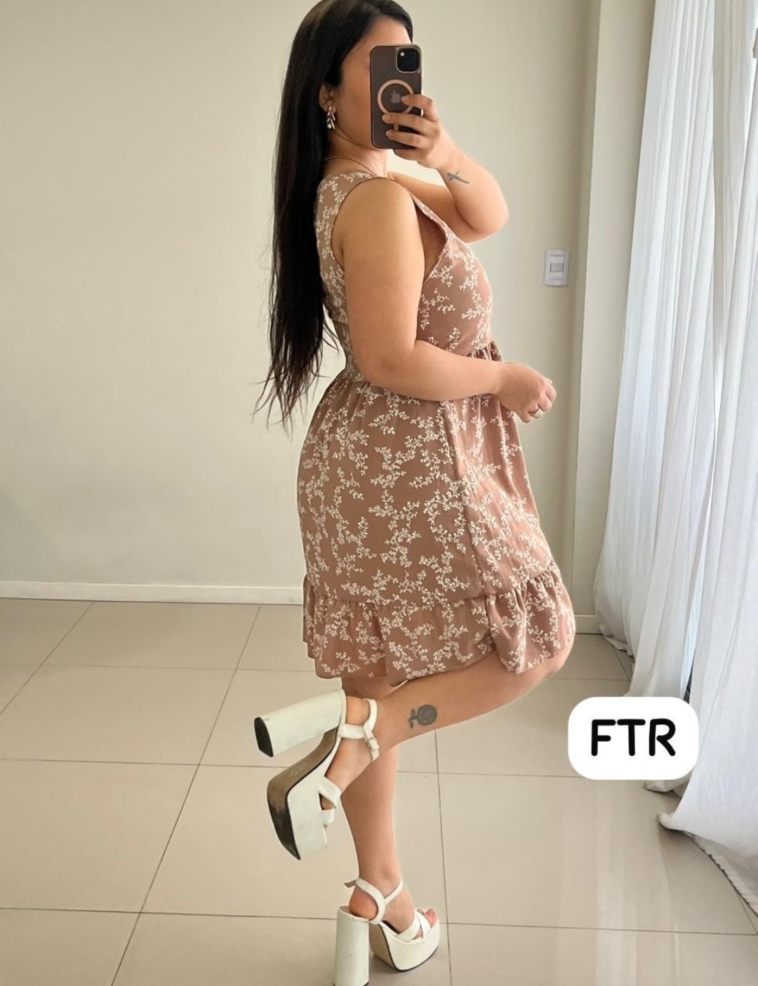 Vestido con Botones Cey Estampado - Imagen 3