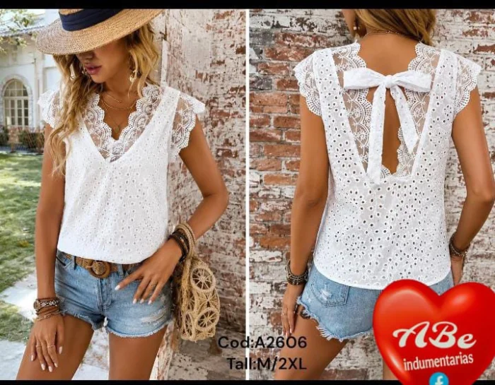 Blusas Broderick con Encaje