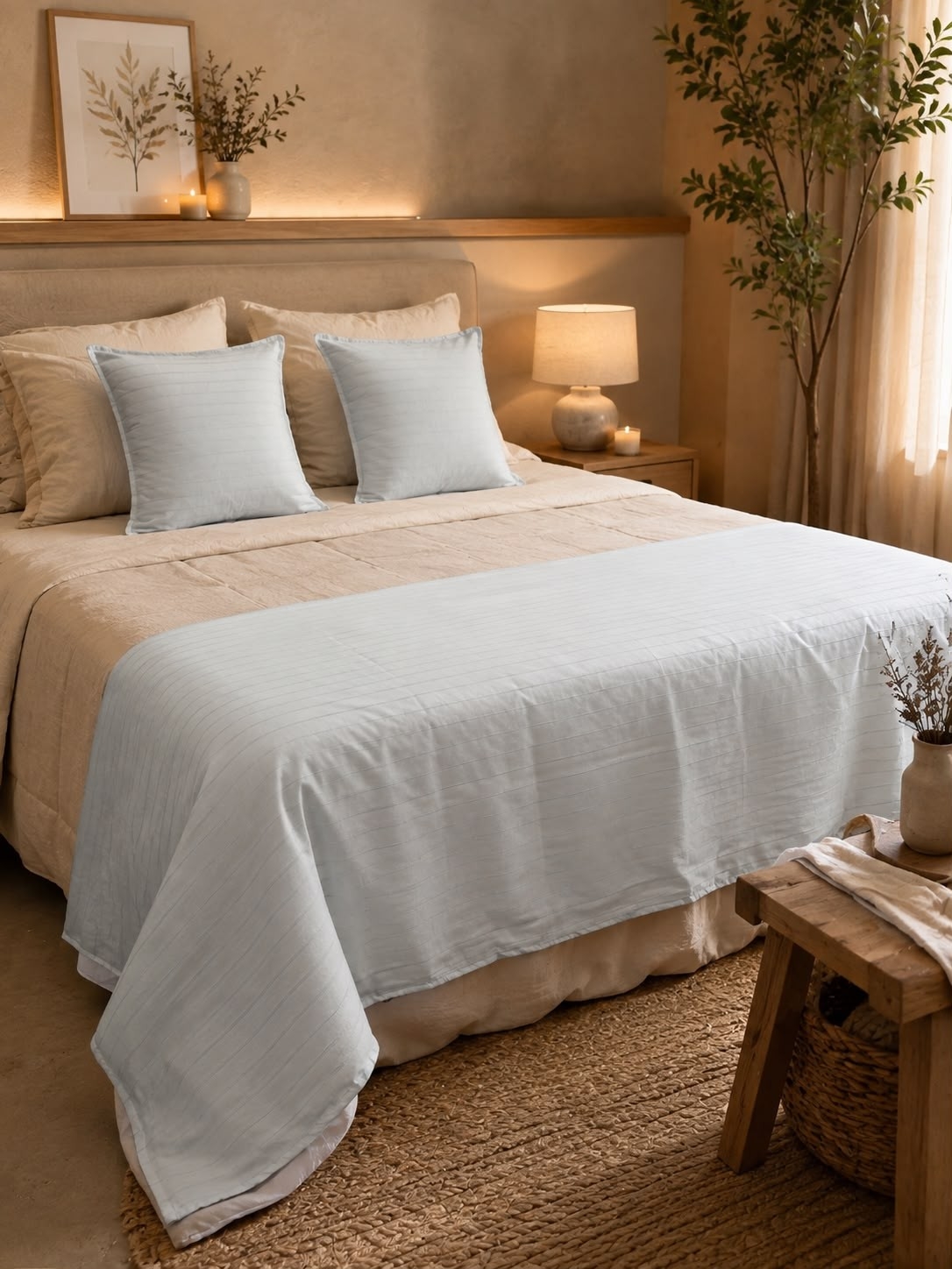 Set 2 Fundas Almohadon 50x50+ Pie de Cama Divino!! - Imagen 3