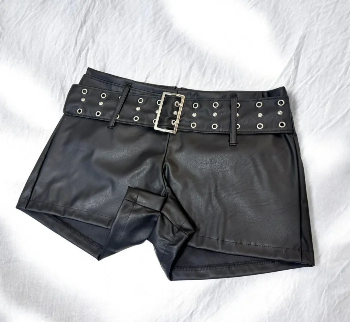 Short C/cinto Engomado