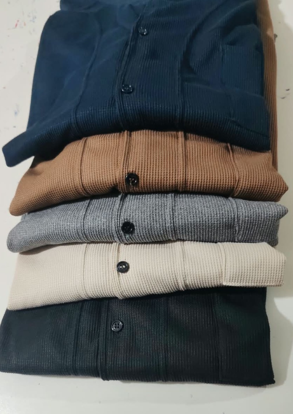 Camisa de Waffle Tallas Especiales de 7 al 10 - Imagen 3