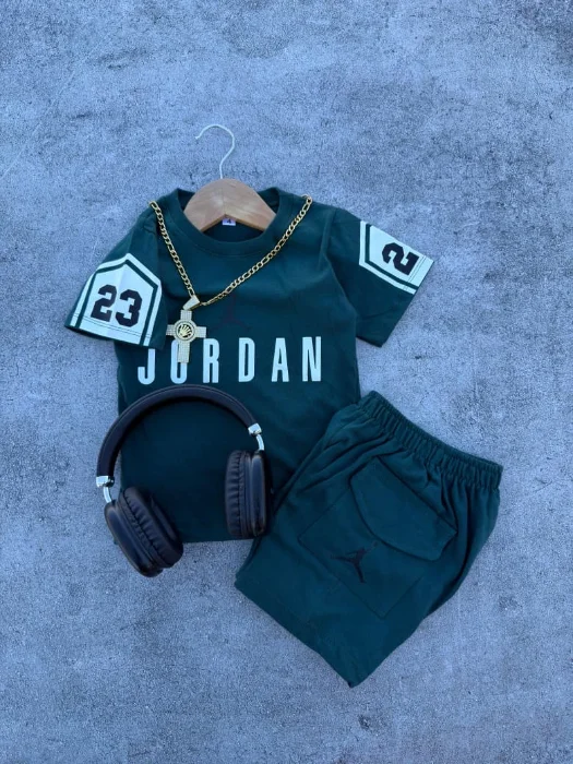  Conjunto Jordan de Bebé    Todo Estampado  Calidad Premium