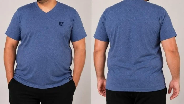 Remera Escote V Hombre Talles Especiales