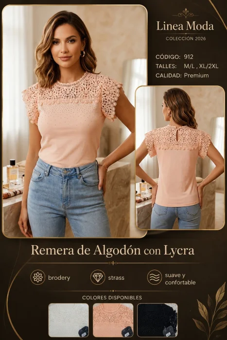 Remera de Algon Lycra. 912