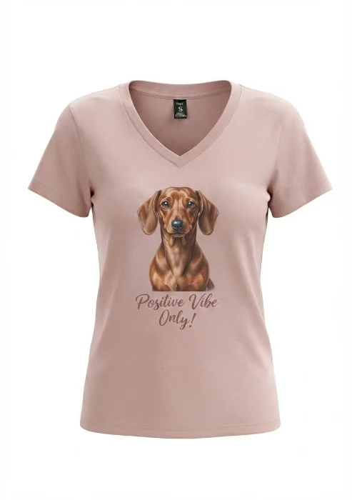Remera de Algodón Cuello V