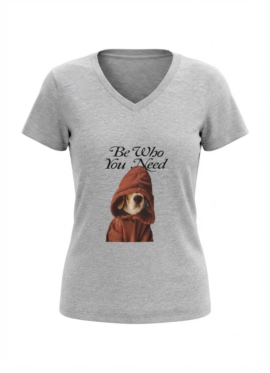 Remera de Algodón Peinado, Cuello  V - Imagen 2