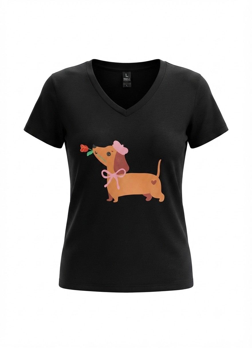Remera de Algodón Cuello V - Imagen 2