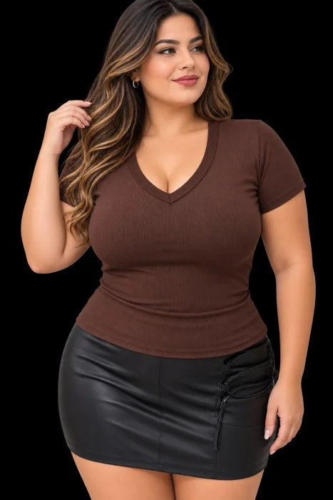 Remera Escote V Curvy