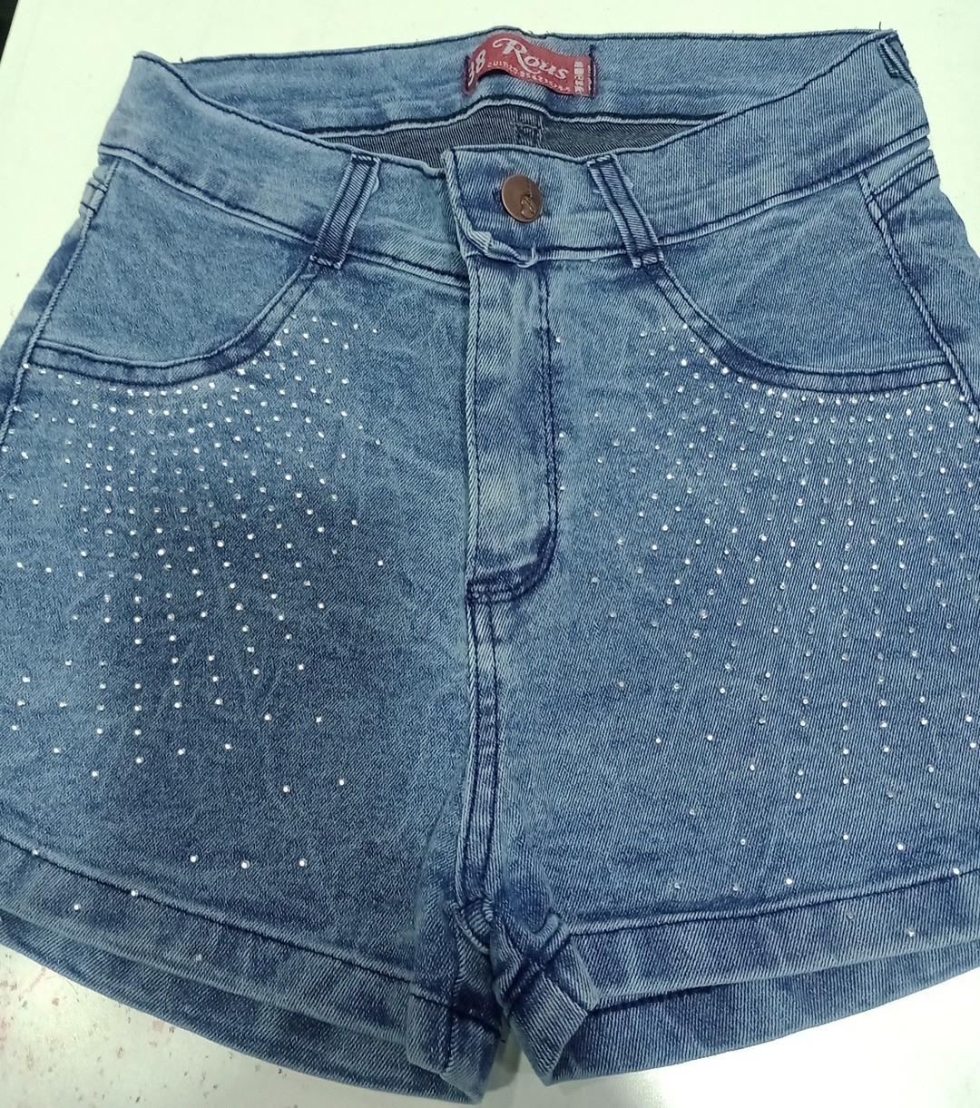Shorts Elastizado con Brillo Color Nevado;) - Imagen 5