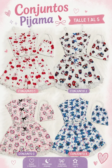 Conjunto Pijama con Bolsita