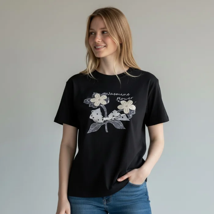 Remera de Algodón Jazmin