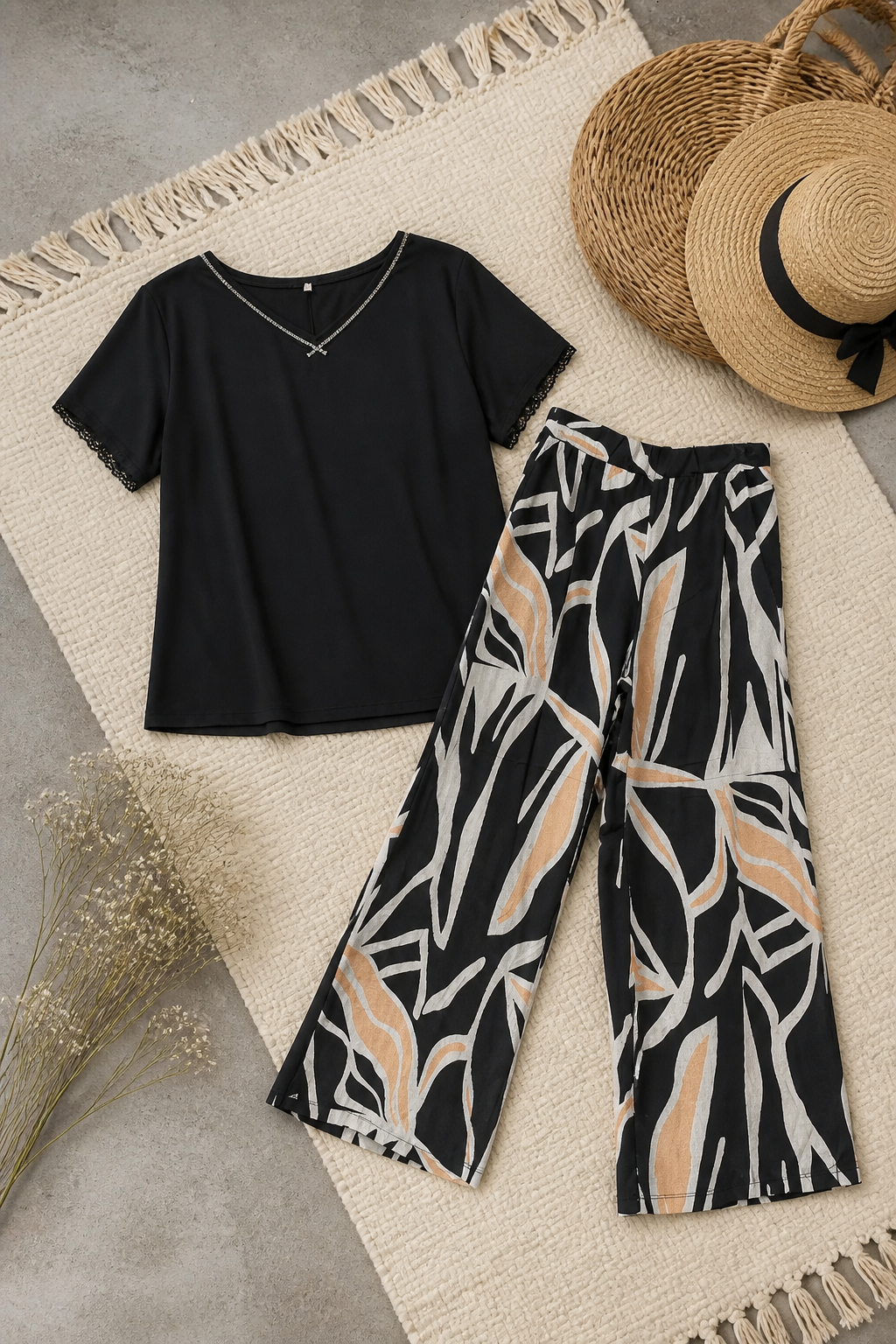 Pantalon Ancho de Lino Estampado - PA703-3.png