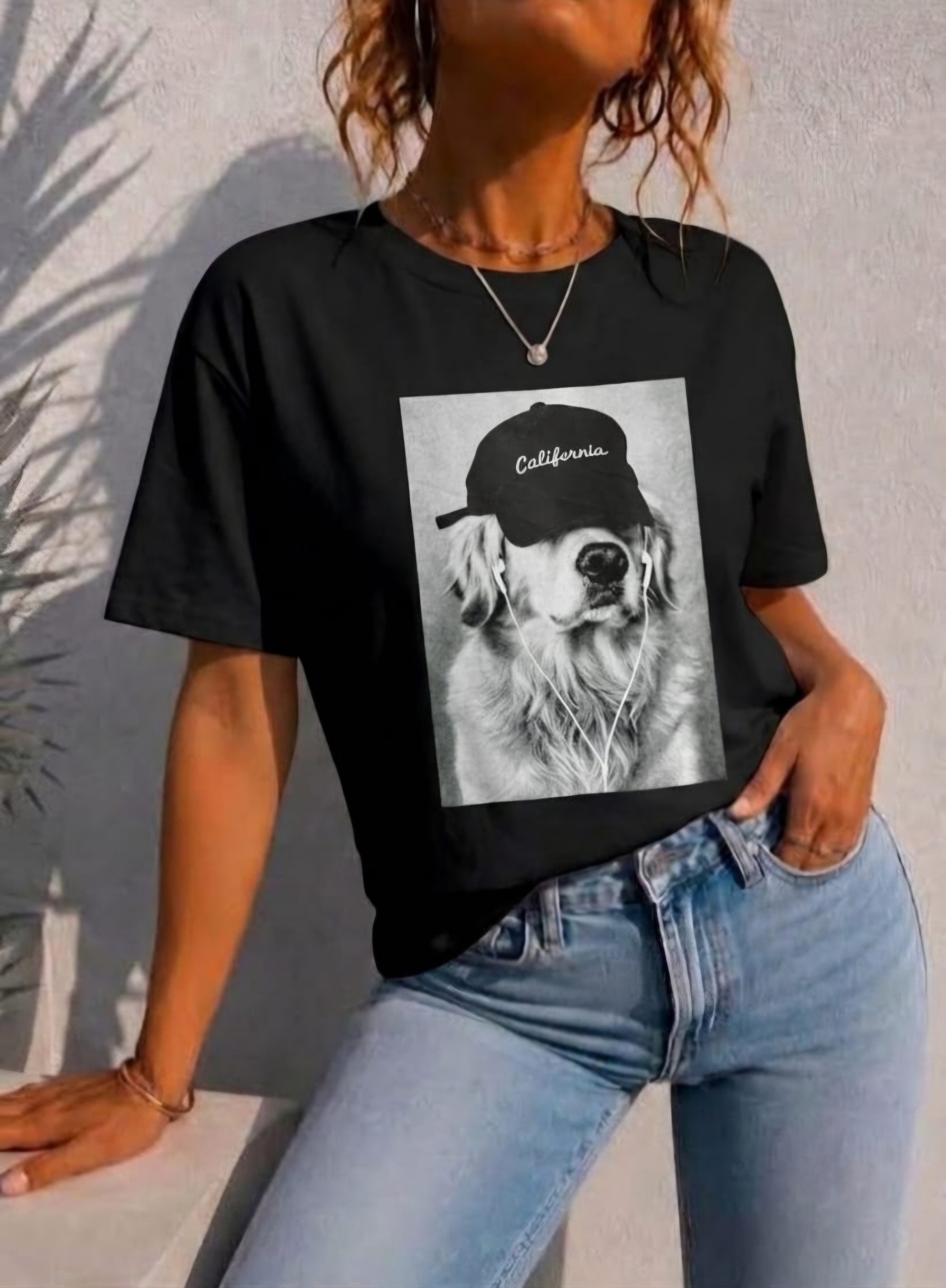 Remera Glitter Perrito California - Imagen 3