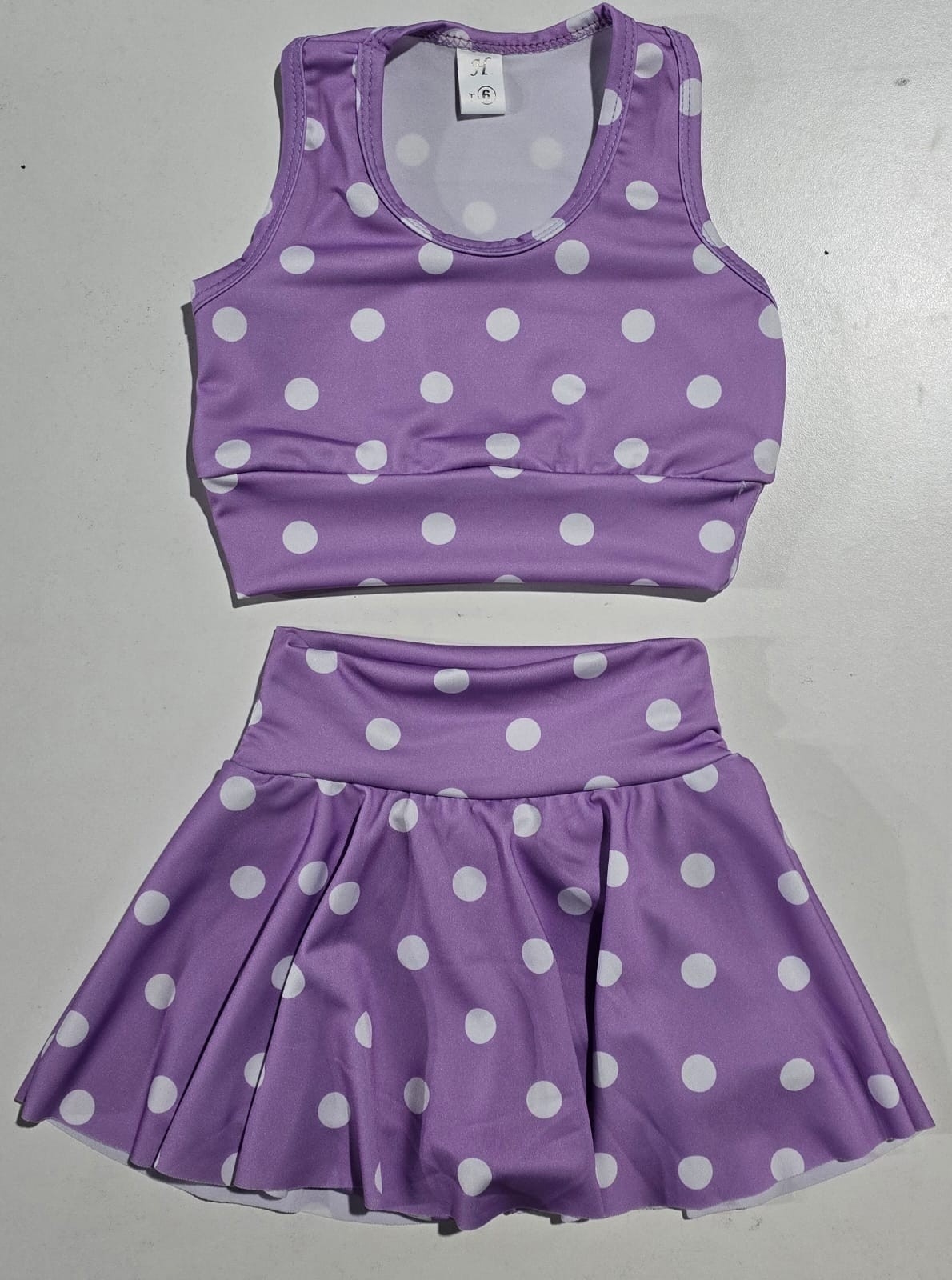Pollera con Volado y Top Nena Lunares - Imagen 3