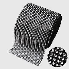 Cinta Falso Strass - Rollos de 9 M - Fondo Blanco - FALSO%20STRASS%20NEGRO.png