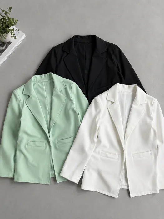 Blazer Crep Tipo Sastrero