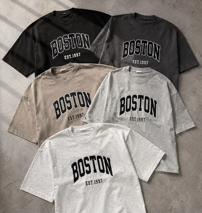Remera Over Boston